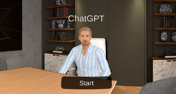 ChatGPT controlled avatar in VR