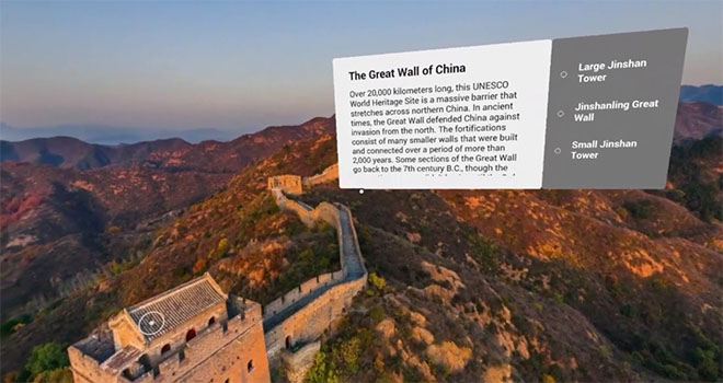 Google Expeditions - great wall of China