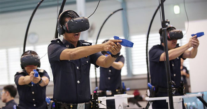 Law enforcement using VR to train