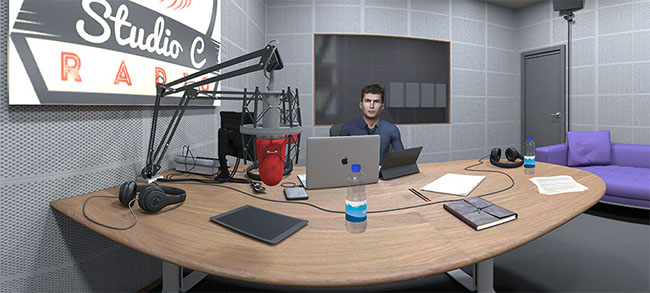 Radio interview in VR